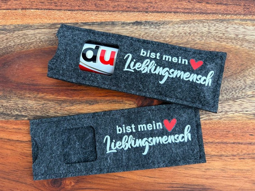 Filztasche duplo schokoriegel - filztasche,