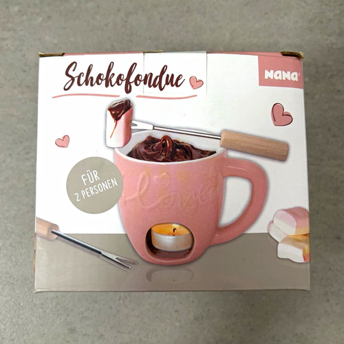 Schokofondue set rosa - rosa, 2