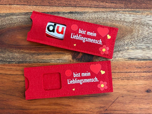 Filztasche duplo schokoriegel - filztasche,