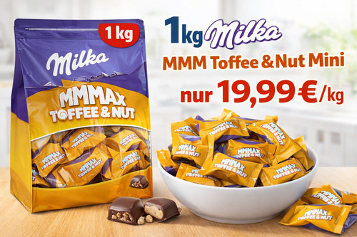 1kg milka mmmax toffee nut - 1kg,