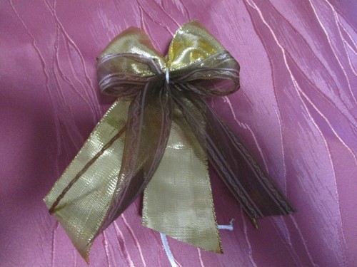 Deko schleifen gold - 10,