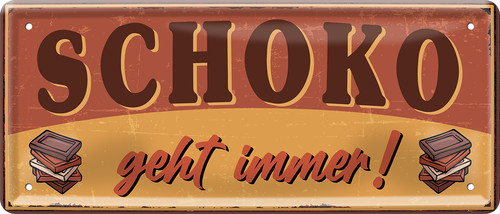 Schoko geht immer 28x12cm - geht,