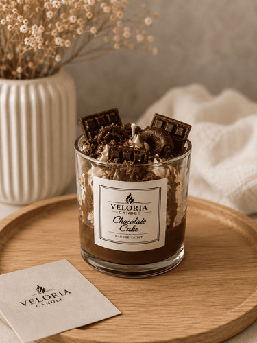 Schokoladen dessertkerze - dessertkerze, –
