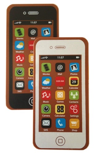 Schokoladen smartphone weiß - smartphone,
