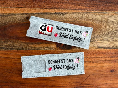 Filztasche duplo schokoriegel - filztasche,